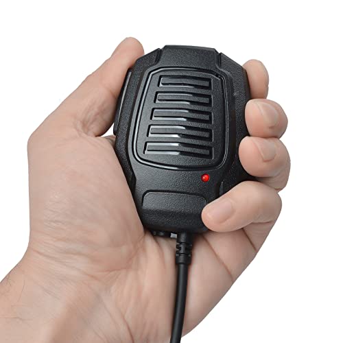 UAYESOK Micrófono de Radio bidireccional Remoto, micrófono de Altavoz de Hombro de Mano de 2 Pines con Conector para Auriculares de 3,5 mm, Compatible con Motorola DP1400 CP040 GP300 XT420 XT460