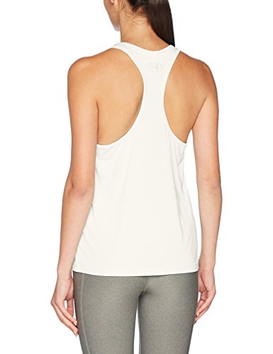 Under Armour Fly by Classic Racerback Camiseta sin Mangas, Mujer, Blanco, M