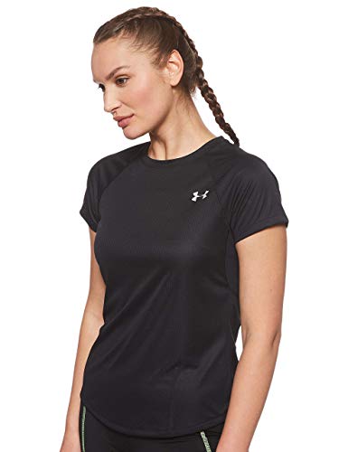 Under Armour UA Speed Stride Camiseta, Mujer, Negro (Black 001), S