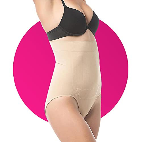 Upspring C-Panty - Faja de compresión para después del parto cesáreo, color carne y nude, talla L/XL