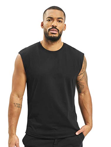 URBAN CLASSICS Camiseta Tirantes Hombre en Algodón, Camiseta sin Mangas Verano, Camiseta Interior, Tank Top Color: negroTalla: XL