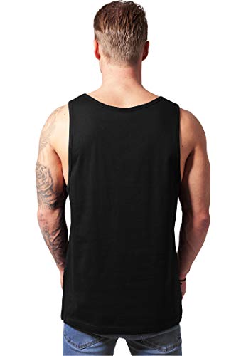 Urban Classics Jersey Big Tank Top Camisa, Negro (Black), L para Hombre