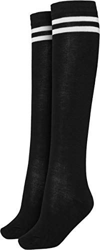 Urban Classics Ladies College Socks Calcetines, Multicolor (blk/Wht 50), 37-38 (Talla del Fabricante: 36-39) para Mujer