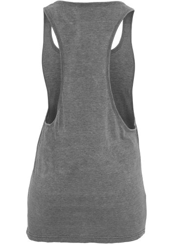 Urban Classics Ladies Loose Burnout Tanktop Camiseta de Deporte, Mujer, Gris Oscuro, M