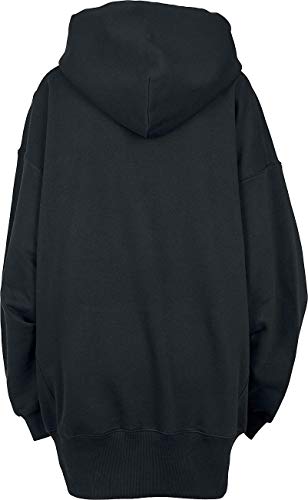 Urban Classics Sudadera Larga y Grande para Mujer Capucha, Negro (Schwarz 00007), L