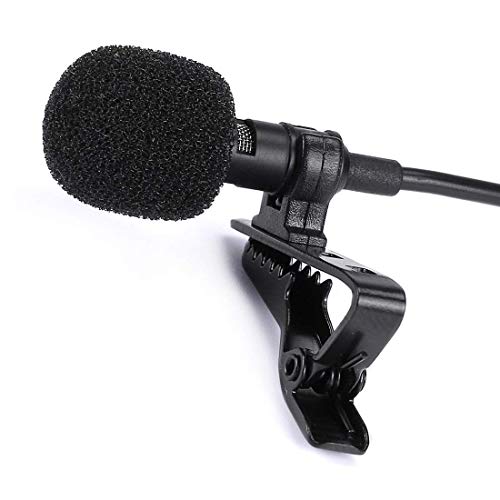 USB Microphone, Gyvazla Omnidirectional Condenser Lavalier Lapel Clip on Mic for Computer, Laptop, Podcast, Interviews, Network singing, Skype, MSN, Audio Video Recording [Plug and Play]