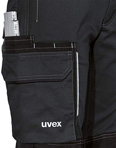 Uvex Tune-up - Pantalones Largos de Trabajo para Mujer - con Bolsillos en Las Rodillas - Negro 54