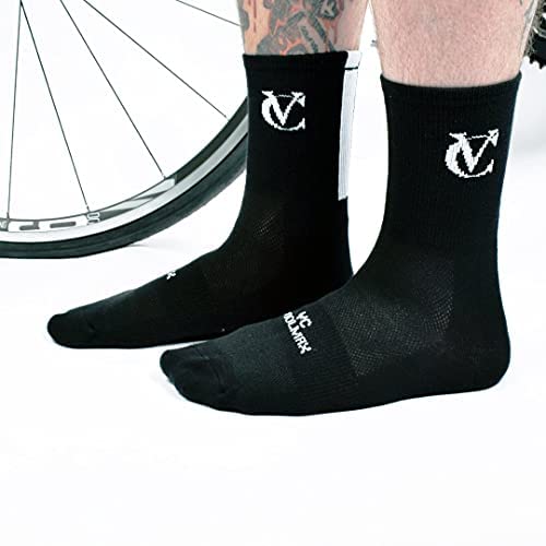 VeloChampion Calcetines Coolmax Transpirable Ciclismo Negro x 3 (38-42)