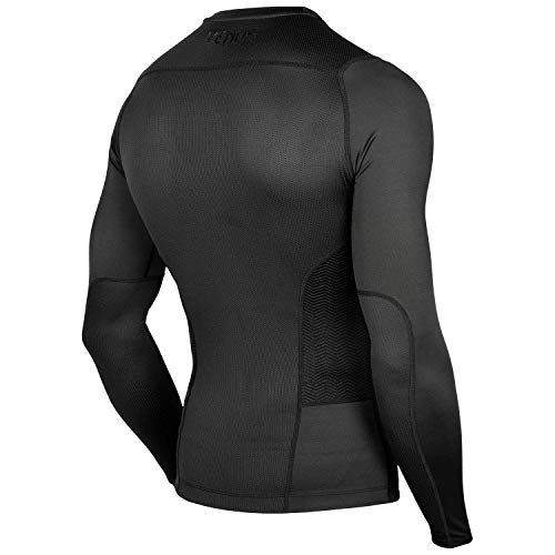 Venum G-Fit Rashguard De Mangas Largas, Hombre, Negro, L