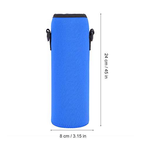 VGEBY1 Funda para Botella de Agua, Funda a Prueba de escaldaduras para Botella de Agua portátil de 3 Colores para Actividades al Aire Libre con Correa (Azul)