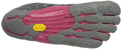 Vibram Five Fingers Seeya LS Night, Zapatillas de Running Mujer, Black/Grey/Rose, 3.5 UK