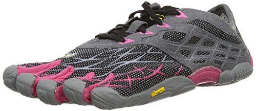 Vibram Five Fingers Seeya LS Night, Zapatillas de Running Mujer, Black/Grey/Rose, 3.5 UK