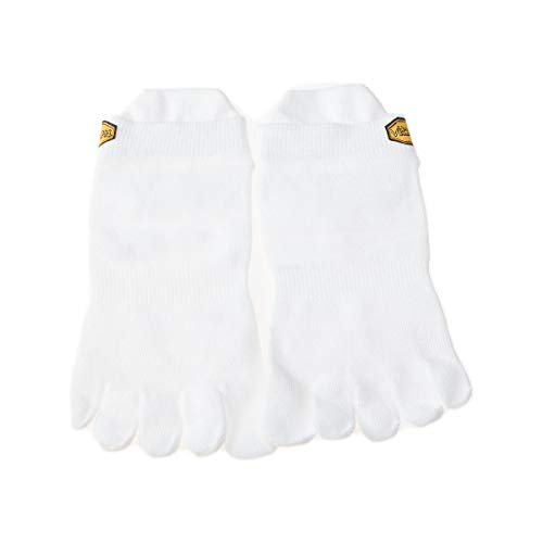 Vibram FiveFingers Hombre Athletic No Show – Calcetines, Hombre, S15N01M, Blanco, Medium