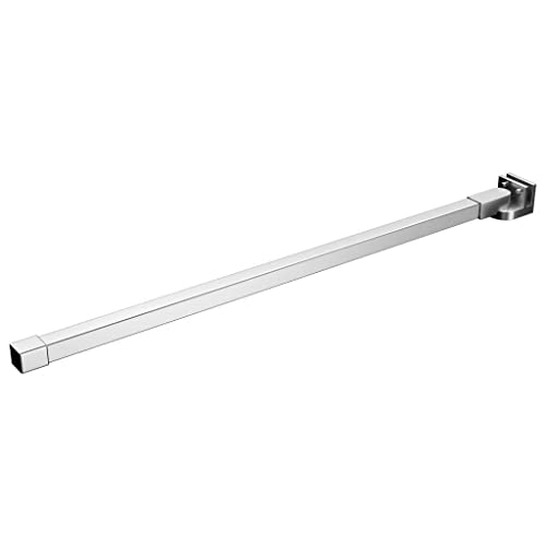 vidaXL Brazo de Soporte para Mampara de Ducha Pared Barra Telescópica para Colocar Paneles de Puerta de Ducha 70-120 cm Acero Inoxidable