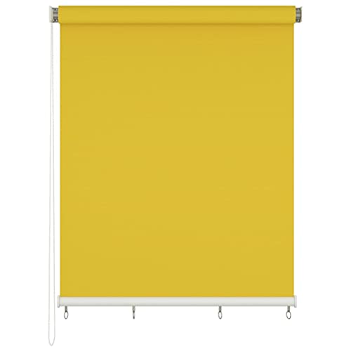 vidaXL Persiana Enrollable de Exterior Toldo Vertical Pérgola Balcón Terraza Jardín Patio Porche Pérgola Rodillo Cortina Ventana 200x140 cm Amarillo