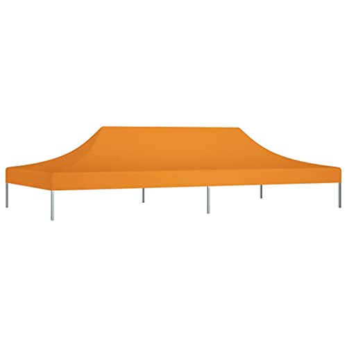 vidaXL Techo de Carpa para Celebraciones Cenador Toldo Cubierta Superior Carpa Plegable Jardín Patio Marquesina Fiesta Naranja 6x3 m 270 g/m²