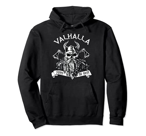 Vikingo Valhalla Hijos De Odin Nordo Thor Mitología Sudadera con Capucha