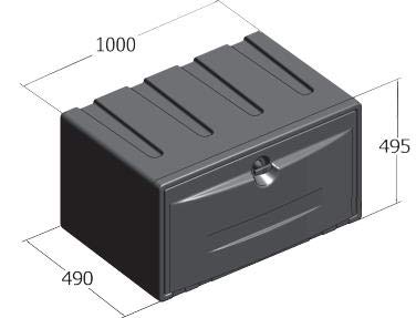 VITE CAJÓN Cofre Armario Herramientas DE 1000 Caja Almacenamiento ALMACENAJE para CAMIÓN Remolque SEMIRREMOLQUE FURGÓN Plataforma 4x4 CARAVANAS Campers