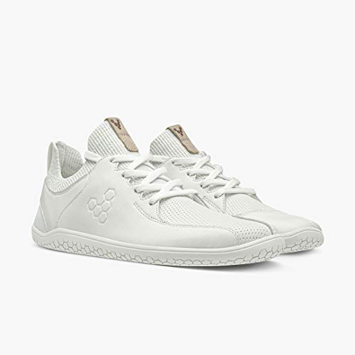 VIVOBAREFOOT Primus Knit Lux - Jersey para mujer, color Blanco, talla 35 EU Weit