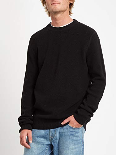 Volcom Glendal Sweater Sudadera, Hombre, Black, XS