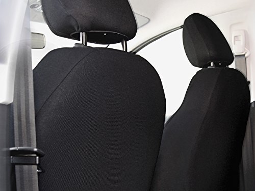 Volkswagen Fundas de asiento T6 a medida, ajuste perfecto, fundas protectoras de asiento de terciopelo + acolchado de punto, decoración para coche (Premium 9), color negro