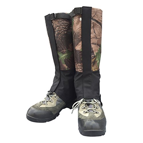 VORCOOL Polainas Camuflaje al Aire Libre Impermeable Resistente al Desgaste Protege para Las Piernas Size M