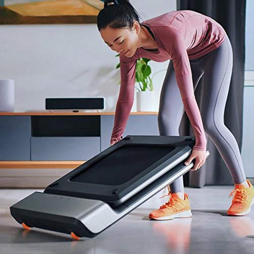 WALKINGPAD - Cinta de correr plegable A1 para caminar, equipo de fitness inteligente, instalación libre, bajo nivel de ruido, control de velocidad de inducción, plegable debajo del escritorio 0-6 km/h