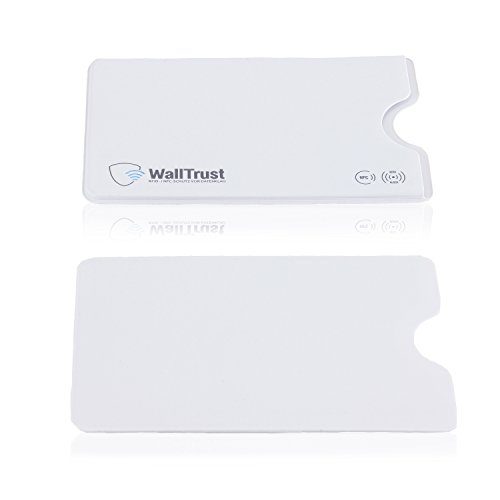 WallTrust Funda Protectora RFID para Tarjetas de crédito, Juego de 3, Blanco