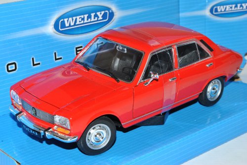 Welly Peugeot 504 Sedán Rojo 1975 1/24 Modelo Auto