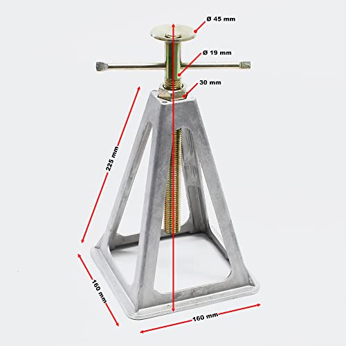 WilTec Bastidores de Aluminio para caravanas y remolques Bastidores de 4 Piezas