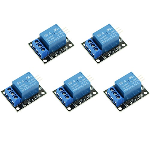 WINGONEER® 5PCS KY-019 5V Escudo de Placa de módulo de relé de 1 Canal para PIC AVR DSP Arm para arduino Relay