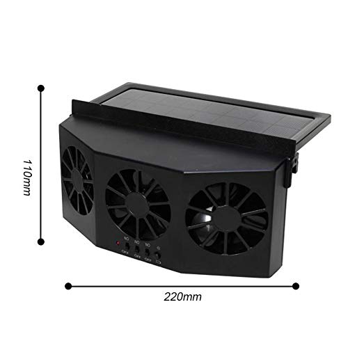 XHXseller - Ventilador de extracción de Coche con energía Solar