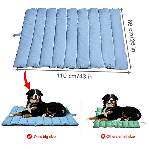 XIAPIA Cama Perro Impermeable Colchoneta Almohada Relajante Perro 110x66cm Camas para Perros Colchón Perros Viscoelastica Cojines Lavable Impermeable para Perros Medianos,Grande