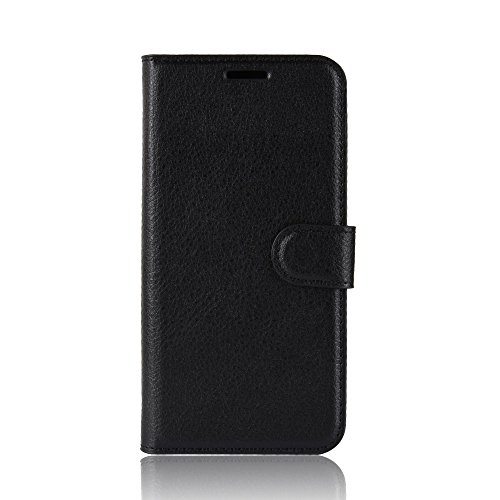 XMTN Alcatel 1 5.0" Funda Case, PU Flip Case Cover con Cierre Magnético y Función de Soporte para Alcatel 1 Smartphone (Negro)