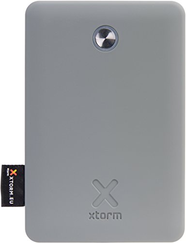 Xtorm XB201U Power Bank Explore - Batería Externa (9,000 mAh, 2,4 A de Salida, 2 Puertos USB, Quick Charge 3.0, Cable Micro USB), Color Gris y Blanco