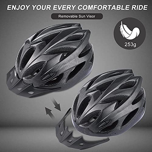 Zacro Casco de Bicicleta para Adultos - Casco de Ciclismo, Especializado en Protección de Seguridad para Hombres y Mujeres, Bono con Diadema