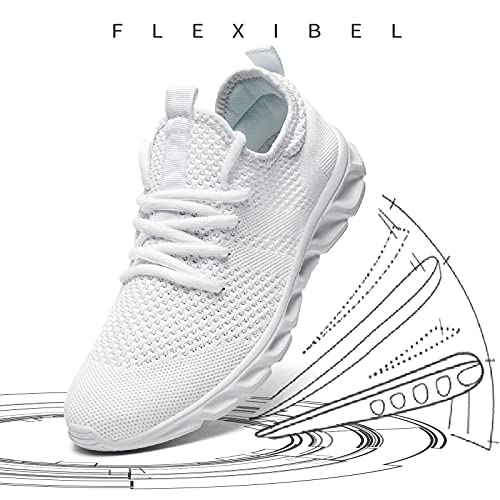 Zapatillas Mujer Deportivas Zapatos Running Bambas Deporte Cordones Zapatilla Correr Deportivos Casual Deportiva Fitness Mujeres Andar ShoesTrabajo Gym Sneakers Blanco 42