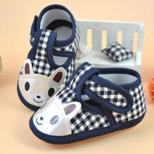 Zapatos Bebé Niña 2019 SHOBDW Zapatos Bebé Niño Verano Zapatillas De Lona Suela Suave Antideslizante Zapatos De Cuna Velcro Ligero Zapatos Bebe Primeros Pasos Zapatos Bebé Recién Nacida(Azul,0~3)