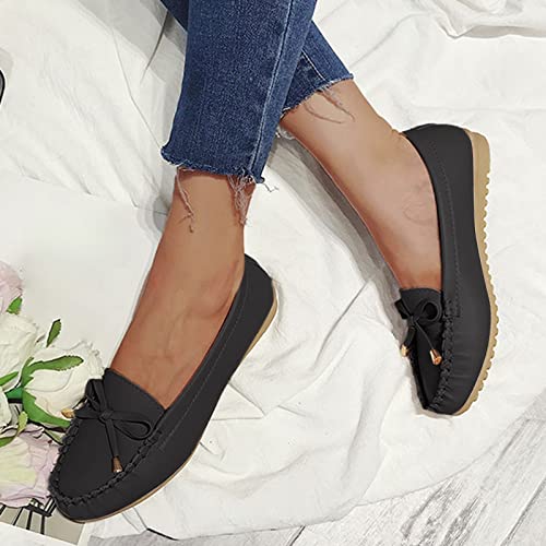 Zapatos de ocio casuales de moda para mujer, zapatos de ocio al aire libre, transpirables, atléticos de carrera, zapatillas de senderismo, Negro , 38 EU