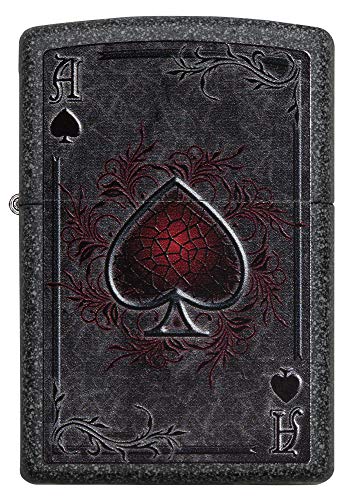 Zippo Ace - Mechero de Gasolina, latón, Aspecto de Acero Inoxidable, 1 x 6 x 6 cm