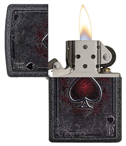 Zippo Ace - Mechero de Gasolina, latón, Aspecto de Acero Inoxidable, 1 x 6 x 6 cm