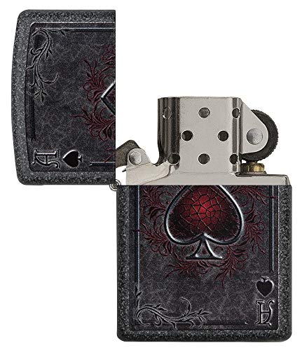 Zippo Ace - Mechero de Gasolina, latón, Aspecto de Acero Inoxidable, 1 x 6 x 6 cm