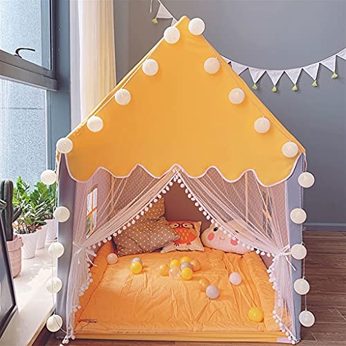 ZSP Carpas Playera Interior Tienda de campaña Play Play Tent Fairy Tale Teepee Camping Camping Napping Teepee Tienda al Aire Libre (Color : Yellow)