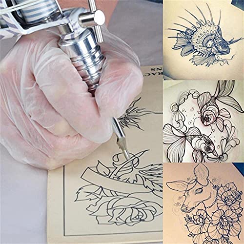 10 Piezas Piel Sintetica Tatuaje, Piel de Tatuaje de Doble Cara para el Kit de Tatuajes, La Piel Sintética Profesional es Adecuada para Principiantes y Artistas 20cm x 15cm x 0.15cm