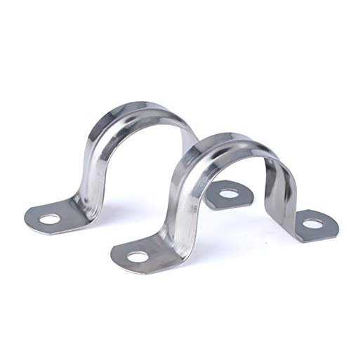 32MM 16 UNIDS Abrazadera de Tubo Abrazadera de Fijación de Tubo 304 Acero Inoxidable U-Tube Clamp Anillo de Conexión Manguera Clamp Tarjeta Montar Tarjeta Sillín Tarjeta Manguera Sujetador