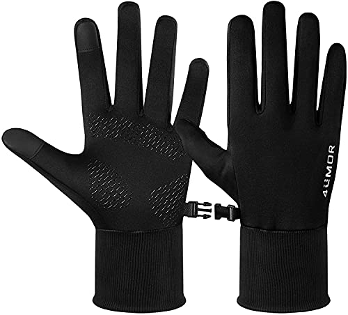 44UMOR Guantes Térmicos Invierno Hombres Mujeres Guantes para Movil de Pantalla Táctil Palma Antideslizante para Clima Frío para Correr Andar Actividad de Aire Libre Esquiar Conducir S