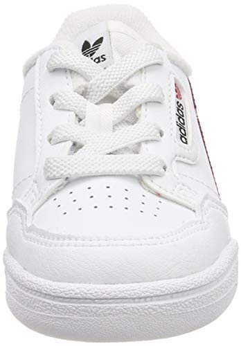 adidas Continental 80 J, Zapatillas de Deporte, Cloud White Scarlet Collegiate Navy, 36 EU