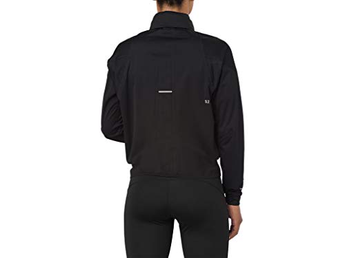 ASICS Accelerate Chaqueta Softshell para mujer, Chaqueta Accelerate, Mujer, color Rendimiento Negro, tamaño small