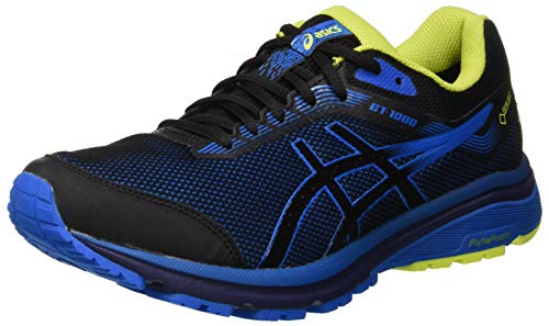 Asics Gt-1000 7 G-TX, Zapatillas de Running Hombre, Negro (Black/Racer Blue 001), 39.5 EU