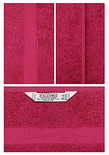 Betz Toalla de baño XXL Palermo 100% algodón 100x200 cm Color Rojo arándano